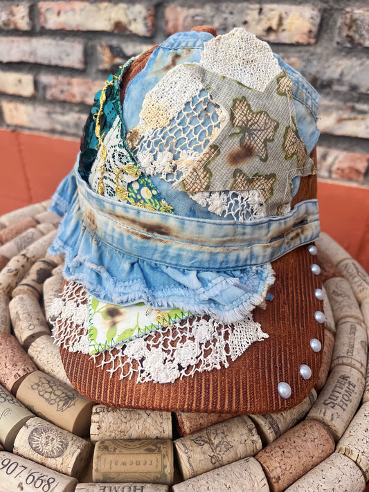 Star glazed quilt hat