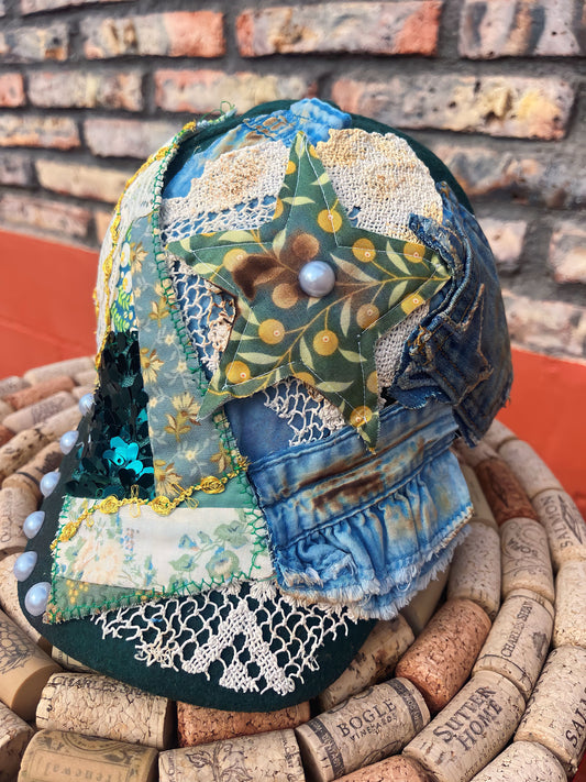 Shooting star quilt hat