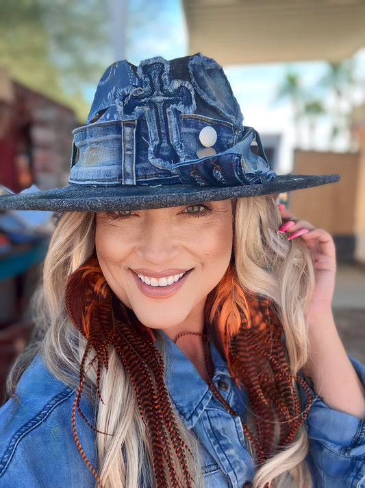 Pre order Jean fedora hat